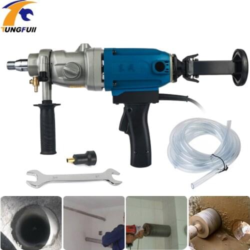 1800W High Power Drilling Machine Power Tool High Power Portable Rhinestone Concrete Drilling Machine 3-Speed Diamond Drill Bit