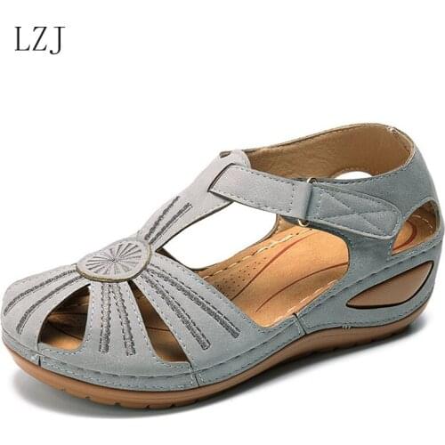 Women Sandals 2020 New Summer Shoes Woman Soft Bottom Wedges Shoes For Women Platform Sandals Heels Gladiator Sandalias Mujer