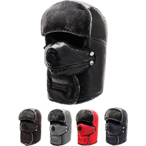 Winter Thickening Plus Velvet Lei Feng Hat Men And Women Outdoor Ear Protection Cycling Hat Windproof Mask