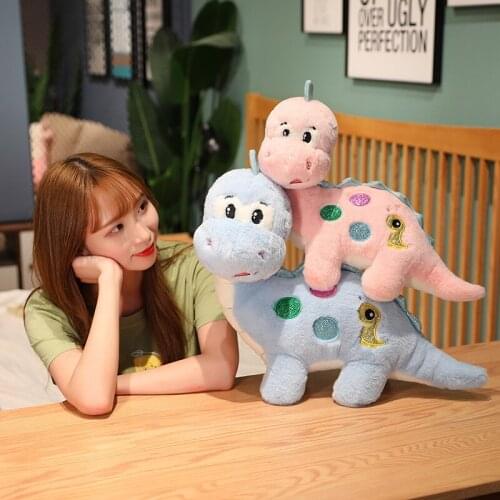 1pc 30/40/55/75CM Lovely Dinosaur Plush Toys Soft Stuffed Cartoon Animal Doll Sleep Pillow For Children Baby Birthday Xmas Gifts