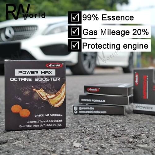 2 Piece Power Max Octane Booster Motorcycles injector Cleaner Fuel Reducing Car Gas Oil Diesel Additive For Honda BMW SUZUKI