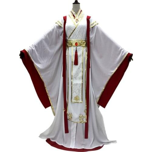 Anime Tian guan ci fu Cosplay Xie Lian White Cosplay Costmes Full Set New Arrival