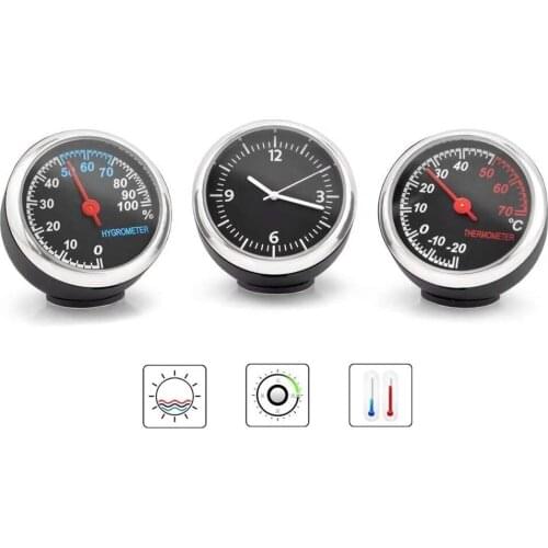 Car Thermometer Anti-high Temperature Hygrometer Durable Quartz Clock For Decoration Marine