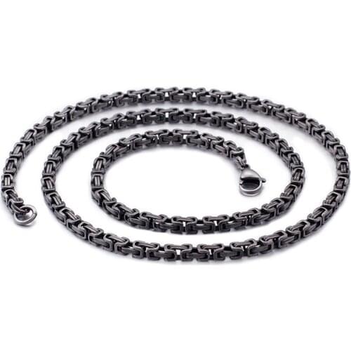 Mens Necklaces Goth Couple Chains Trend Stainless Steel Jewelry Accessories Punk Party Fashion Men Male Necklace Neck Chain