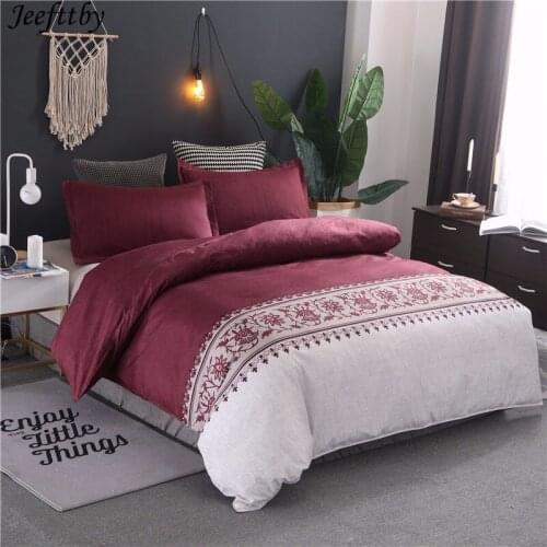 Home Textiles Bohemian Style Duvet Cover Set 3pcs Bed Set Twin Double Queen Size Bed Linen Bedclothes Bedding Sets(No Sheet)