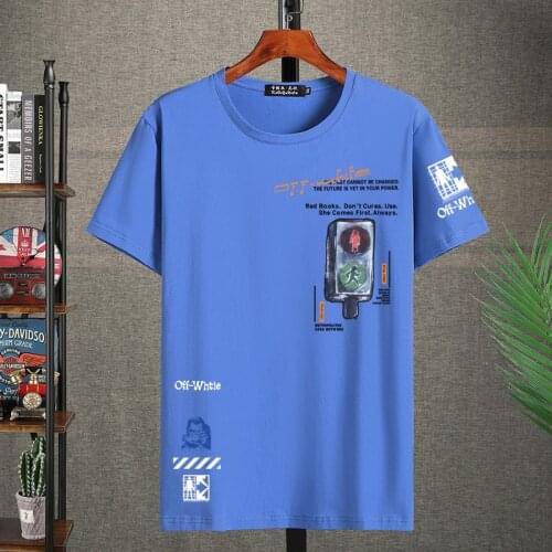 Extra large size mens fat t-shirt men plus fat plus round neck short-sleeved Tide hip-hop style half-sleeved shirt 10XL