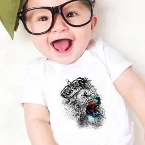 Newborn Romper The Lion King Cartoon Fashion Print Toddler Jumpsuit Casual Harajuku Graphic Short Sleeve Kawaii Infant Bodysuits