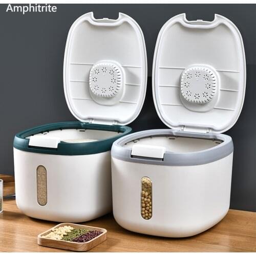 Food Storage Box For Steamproof Moisture Proof And Insect-proof Kitchen Rice Cylinder Organizer Cereal Container