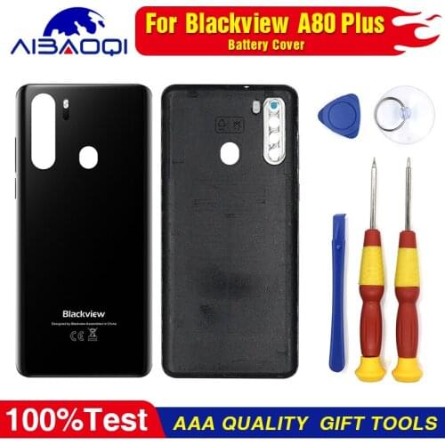 For Blackview A80 Plus Battery Cover Back Housing Case Protective Shell With Power Volume Button For Blackview A80 Pro Cellphone