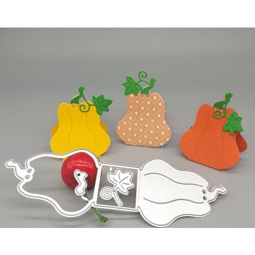 New 3D pumpkin chocolate box metal cutting mold for scrapbooking engraving stamp paper card photo album decoration