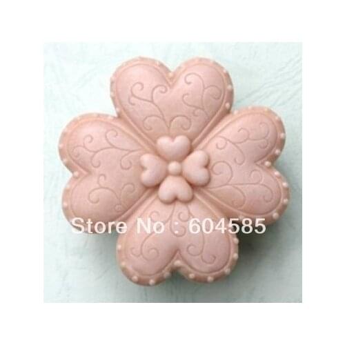 New Lucky heart Craft Art Silicone Soap mold Craft Molds DIY Handmade soap molds