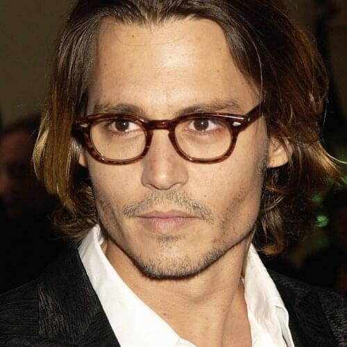 Retro Johnny Depp Style Glasses Small Men Classic Vintage Prescription Glasses Women Optical Spectacle Frame Clear lens