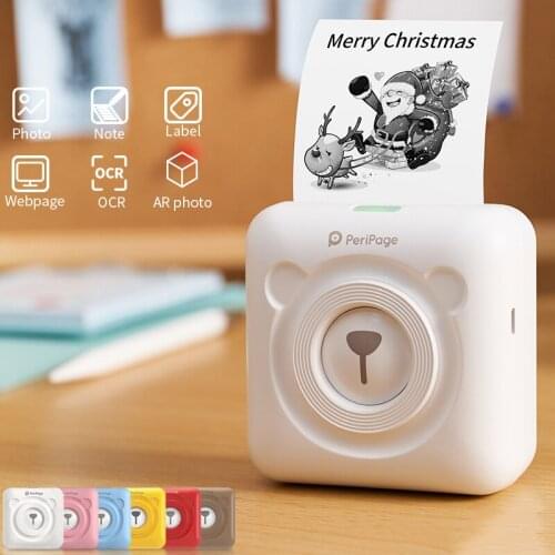 PeriPage Bluetooth Mini Printer Portable Pocket Thermal Photo Printer for Phone 203dpi Label Sticker Printer Machine Impresora