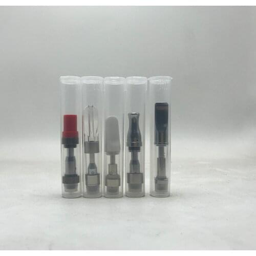 Plastic Tubes with Flip Top Cap Vape Cartridges Package Clear Tube Container For Thick Oil Cartridge Tank