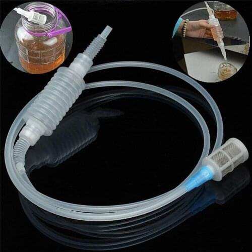 2M Home Kitchen Plastic Filter Brew Syphon Pack DIY Wine Making Filter Hand Knead Siphon Filter Extraction Tube Tool
