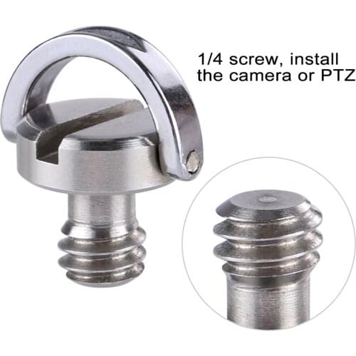 PULUZ 1pcs Stainless Steel 1/4 C-ring Camera Screw for DSLR Camera / Tripod / Quick Release Plate Photo Studio Accessories