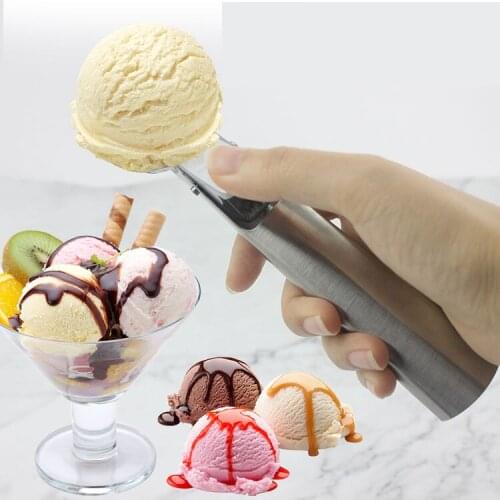 Ice Cream Scoop Stainless Steel Cookie Dough Scooper For Fruit Melon Baller Digging Ball Kitchen Confectionery Tool Accessories