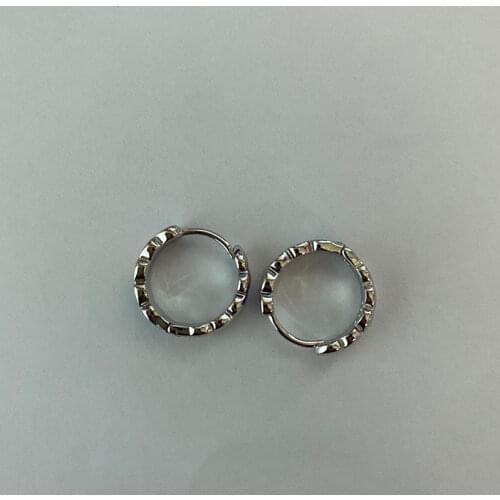 MEEKCAT Genuine 925 Sterling Silver Rainbow Color Enamel Heart Hoop Earrings for Women 2020 New Ear Hoops Female Jewelry SCE909