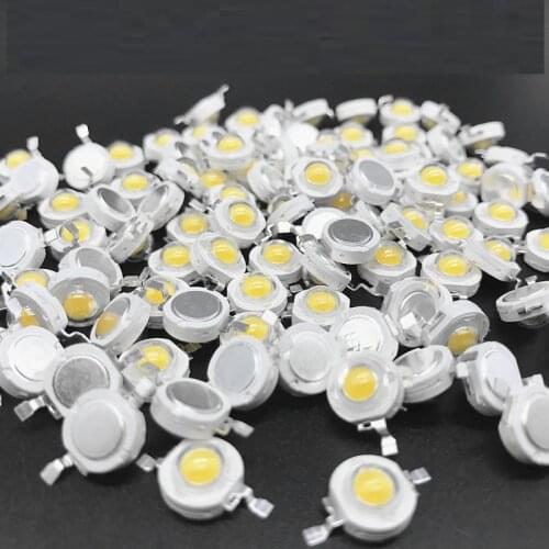 10pcs 1W 3W 5W High Power DC 3.2-3.6V LED Beads Light Diode LED Chip SMD Warm White For SpotLight Downlight DIY Lamp Bulb