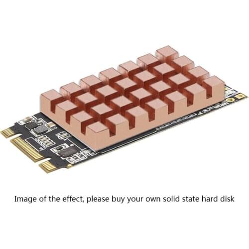 32x18MM M.2 SSD 2260 NGFF 2242 Computer Laptop Solid Hard Disk Ultra-thin Copper Fin Cooling Cooler Silent Heat Sink Radiator