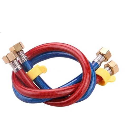 Bathroom Accessories PVC Pressure Shower Water Pipe Metal Plastic-covered Woven Plumbing Pipe Toilet Heater Explosion-proof Hose