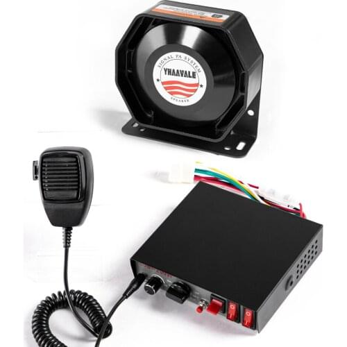 YHAAVALE 200W Car Police Siren,CJB9 Tone Wired Amplifier,Metal Ultra Slim Speaker,Emergency Warning PA System for Vehicle Truck