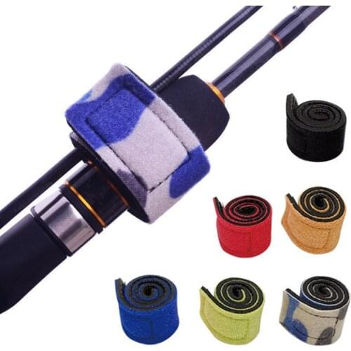 1Pcs New Fishing Tools Rod Tie Strap Belt Tackle Elastic Wrap Band Pole Holder Accessories Diving Materials Non Slip Firm