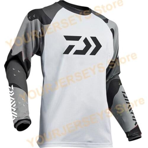 2022 Daiwa Performance Fishing Shirt Men UPF 50 UV Sun Protection Long Sleeve Quick Dry Mesh Cooling Rash Guard Clothes Pesca