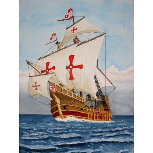 5D DIY Diamond Mosaic Embroidery boat