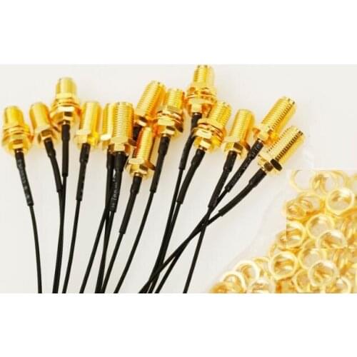 Free shipping (40pcs/lot) Mini PCI U.FL to SMA Antenna WiFi Pigtail Cable IPX to SMA 931-1098-ND