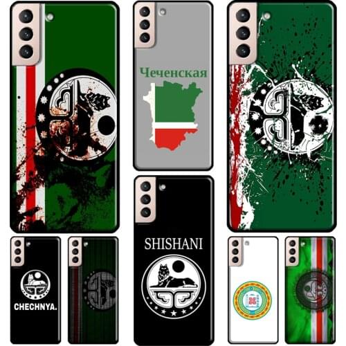 Chechnya Chechen Flag Cover For Samsung Galaxy S20 FE S8 S9 S10 Plus Note 9 10 Note 20 Ultra S21 Phone Case