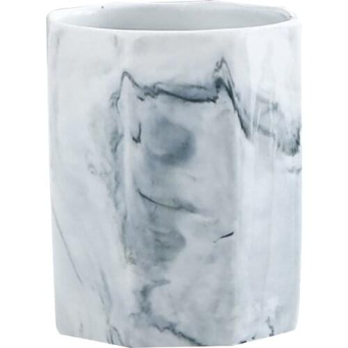 Ceramic Cosmetic Makeup Brush Storage Box Jar Pen Holder Desktop Organizer Home Decora Decoration Accessiories Desk Ornament