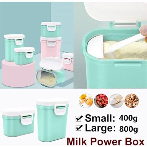 Baby Formula Milk Storage Infants Portable Milk Powder Formula Dispenser Food Container Storage Feeding Box For Kids Food PP Box