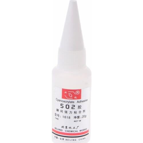Instant Quick Dry Adhesive Strong Bond Fast Leather Rubber Metal 502 Super Glue Cyanoacrylate Adhesive