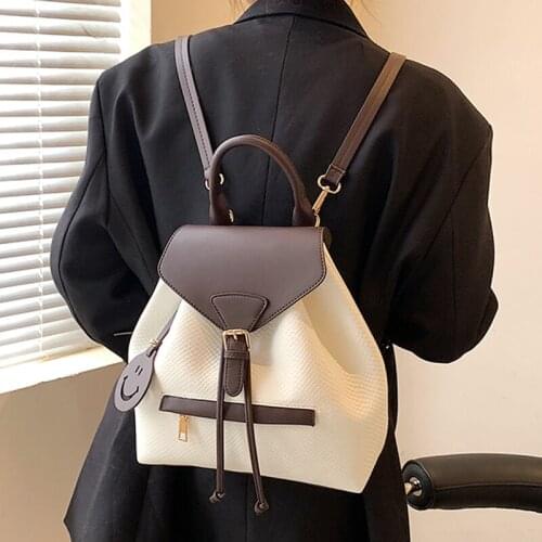 Fashion Women Backpack Female 2021 New School Bag Casual Ladies String Backpacks Travel Bag for Girls Backpack Purse for Women