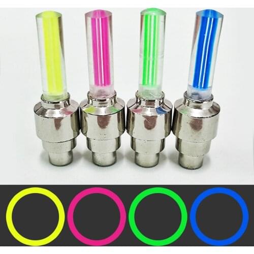 Motorcycle self-driving mountain bike air-mouthed light scooter tire modification colorful flash wind turbine electric car lamp