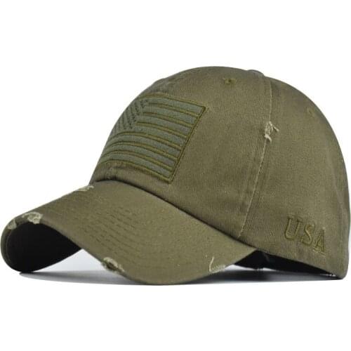 Mannen Tactische Army Katoen Militaire Vader Hoed Usa Amerikaanse Vlag Amerikaanse Unisex Hip Hop Hoed Sport Caps Outdoor