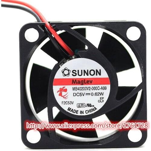 Brand new 40*40*20mm 4cm cooling fan MB40200V2-000C-A99 5V 0.62W 2wires