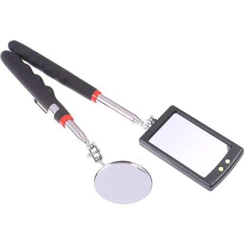 Portable Inner Wall Car Inspection Mirror Under Vehicle Telescopic Detection Lens Round 360 Repair Tool