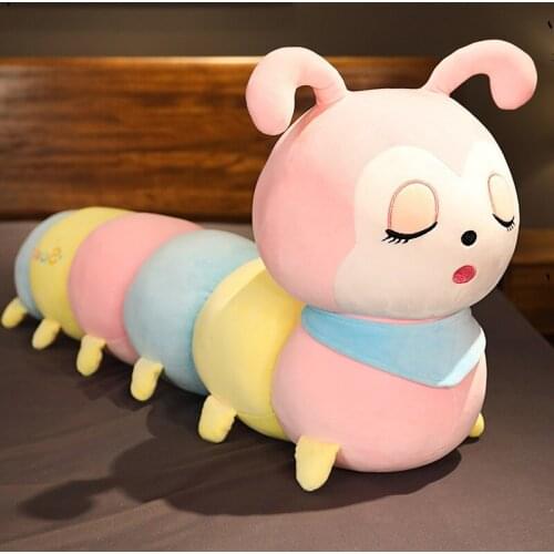 Furry Caterpillar Plush Toy Doll Cute Insect Doll Pillow Comfortable and Soft Sleeping Pillow