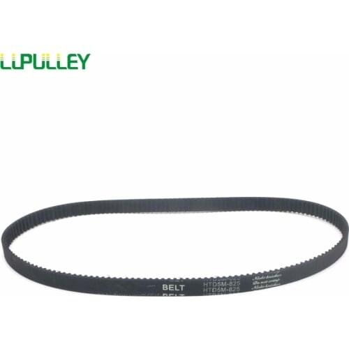LUPULLEY 1PC HTD5M 15/20/25mm Width Timing Belt 830/835/840/845/850/860/865/870/880/890/895mm Pitch Length 5mm Pitch Pulley Belt