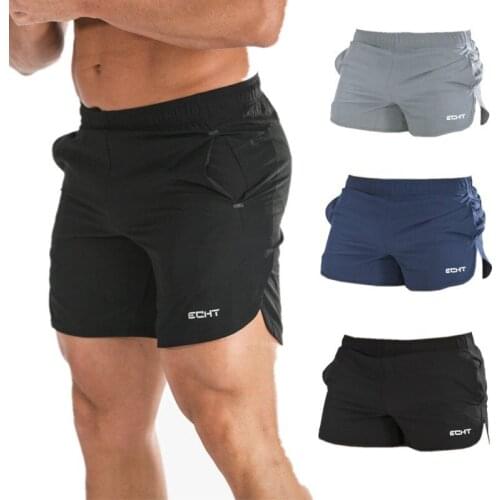 Spandex Sports Workout Shorts Mens Quick Dry Breathable Marathon Running Fitness Casual Beach Shorts Bodybuilding Trunks