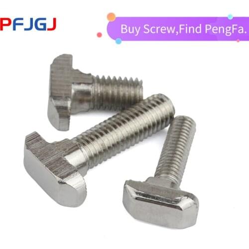 Peng Fa T-screw European standard bolt for nickel-plated aluminium profiles for hardware is suitable for 20304045 profiles