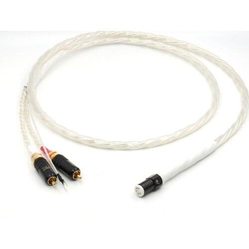 Tonarm Cable 5 Pin DIN & RCA Phono Turntables Analog Cable with Nordost Odin cable