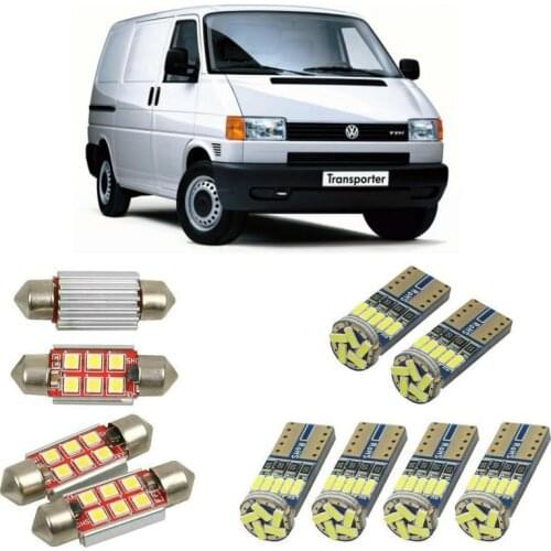 Interior led Car lights For Volkswagen transporter T4 mk4 box 70a 70h 7da 7dh car accessories License Plate Light 12pc