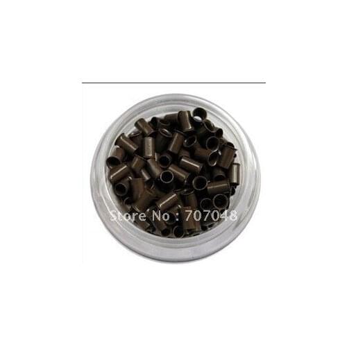 High quality copper Micro Beads Link 1000 pieces per bottle BROWN COLOR