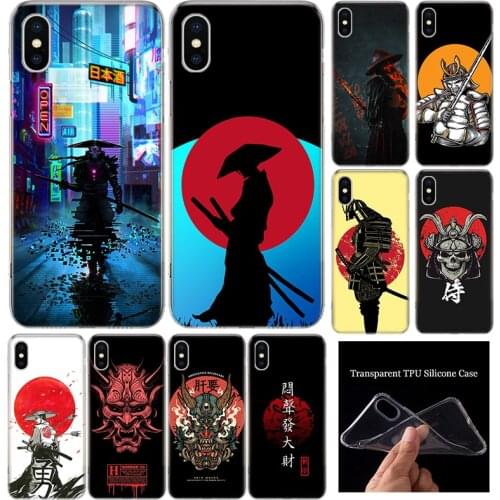 Japan The Samurai Ninja Soft Silicone Phone Case For Apple iphone 11 12 Mini Pro XR X XS Max 7 8 6 6S Plus + 7G 6G 5 SE Cover Sh