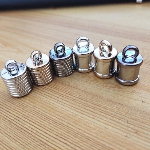 Screw Threa Round Caps DIY Jewelry Making UV Cap Key Chain End Tip Tassel Caps Leather Cord Crimps End Caps Beads Cap Fastener