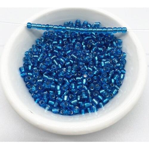 15g 2--4mm Unreal Color Filled with Silver Rice Beads Charm Czech Glass Seed Beads for Jewelry Making DIY Bracelet Necklace #29