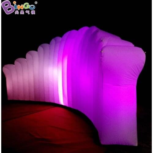 7X3 meters LED lighting inflatable wall / inflatable photo booth wall / inflatable outdoor light wall light-up toy